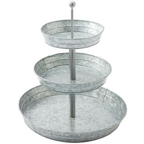 The Lakeside Collection Galvanized Metal Serving 